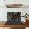 Marmer - Zwart - Goudstructuur keuken achterwand spatscherm klein 900 -sfeer2