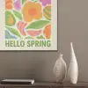 Illustratie - Bloemen - Quote - Kleurrijk PET vilt klein -sfeer6_closeup