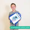 Vliegende fee in blauwe tinten Kinderrugzak - Blauw middel -sfeer1_NL