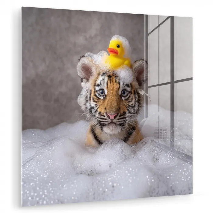Welpje - Bad - Geel plexiglas 5mm klein -zzzproduct_nieuw