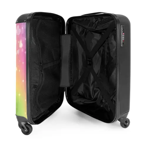 Hartjes hemel NBS - Handbagage koffer - Kinderen Unisex middel -binnenkant