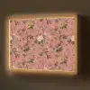 Klassiek - Botanisch - Roze Light Box met batterij (Wandlamp) middel 907 -z3d_website
