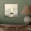 Zeilschip - Zee - Bewolkt aluminium wit klein -sfeer2