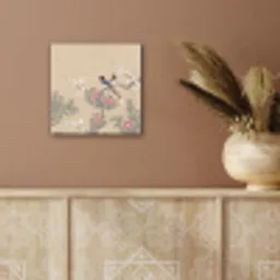 Bloemen - Vogels - Bloemen aluminium wit klein -sfeer4