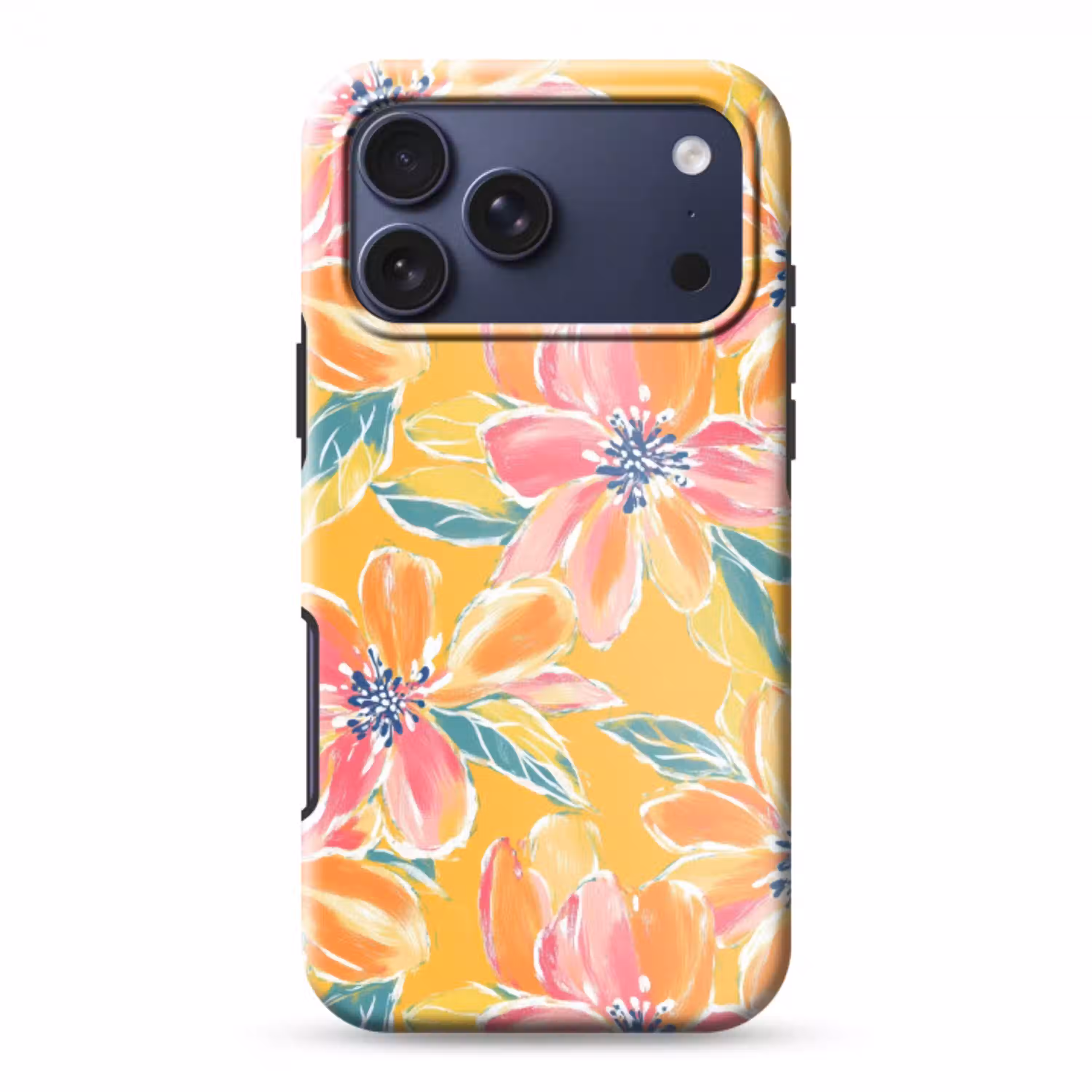 Textuur - Bloemen - Kleurrijk Toughcase MagSafe Apple iPhone 17 Pro Max klein 1019 -3d