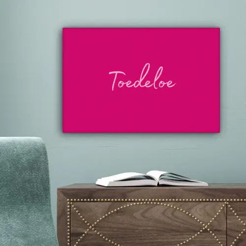 Toedeloe - Roze canvas 2cm klein -sfeer4