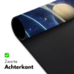 Ruimte - Zonnestelsel - Blauw Muismat XXL klein -sfeer2