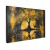Boom - Verflook - Hert - Natuur - Goud canvas 2cm klein -z3d