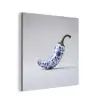 Chilipeper - Keramiek - Blauw aluminium wit klein -3d