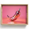 Peper - Disco - Rood - Glitter Dienblad Rechthoek middel -z3d_shopping