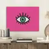 Minimalistisch - Oog - Roze PET vilt klein -sfeer1