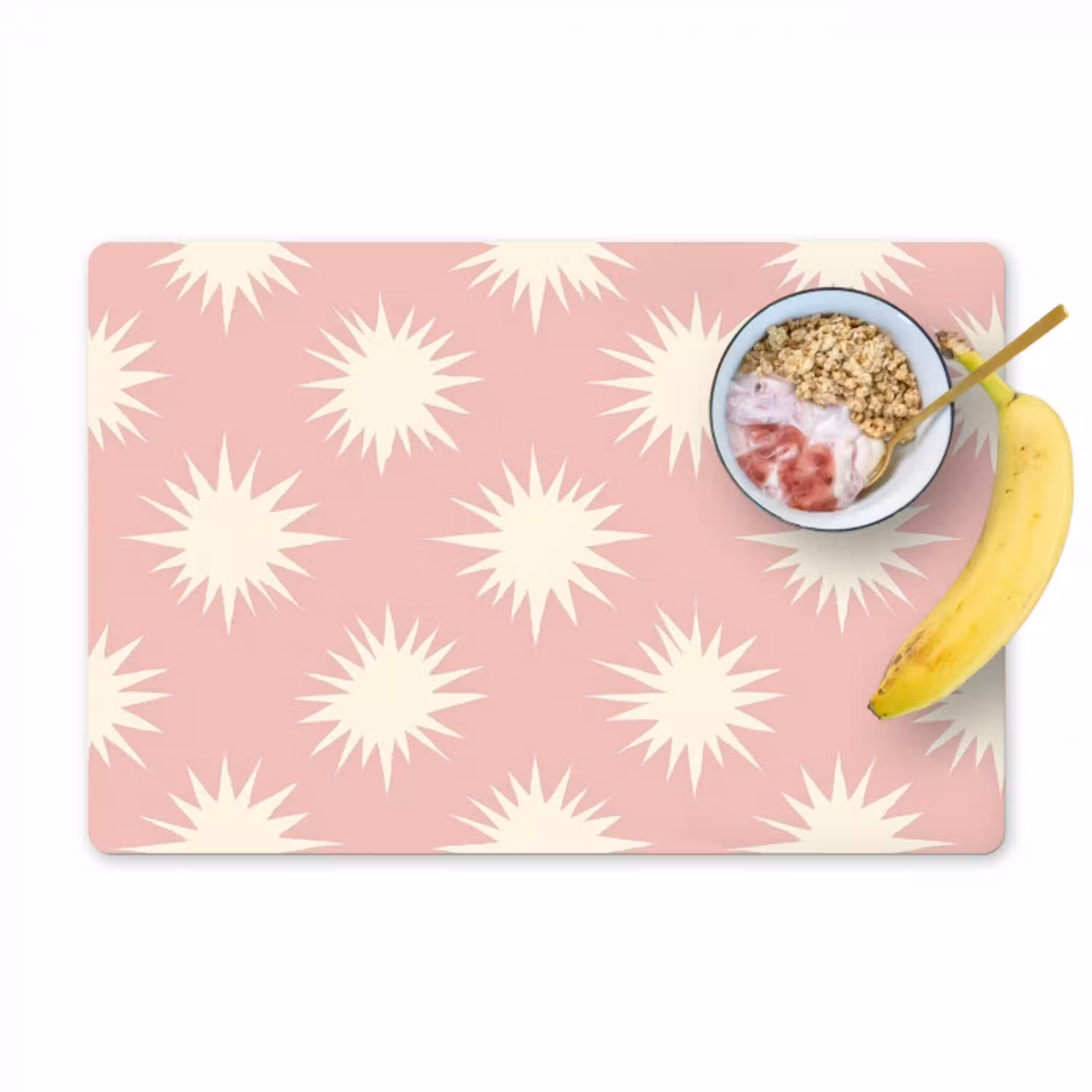 Zonnen - Patroon - Roze Placemat vinyl groot 368 -zzzproduct_Kitchenyeah-website