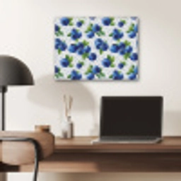 Bessen - Patroon - Blauw PET vilt klein 837 -sfeer5