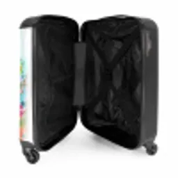 Bloemen - Kleuren - Boeket - Natuur NBS - Handbagage koffer - Unisex middel -binnenkant
