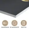 Wereldkaart - Pasta - Zwart PET vilt middel -closeup_NL