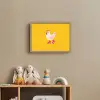 Kip - Rolschaatsen - Geel Light Box met batterij (Wandlamp kind) middel -sfeer2_kind