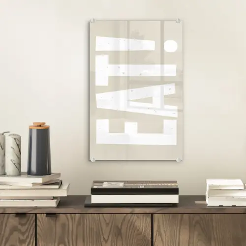 Eten - Decoratie - Beige - Wit plexiglas 5mm klein -sfeer1