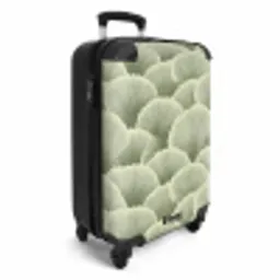 Waaier - Blad - Groen NBS - Handbagage koffer - Volwassenen Unisex middel -productfoto_3d