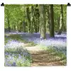 Bos - Pad - Bloemen - Paars - Groen - Natuur Wandkleed katoen klein -zz3d