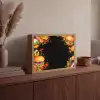 Fastfood - Graffiti - Hamburger - Eten - Modern Light Box met batterij (Wandlamp) middel -sfeer2