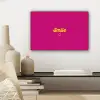 Smile - Stippen - Geel - Smiley - Roze canvas 2cm klein -sfeer6