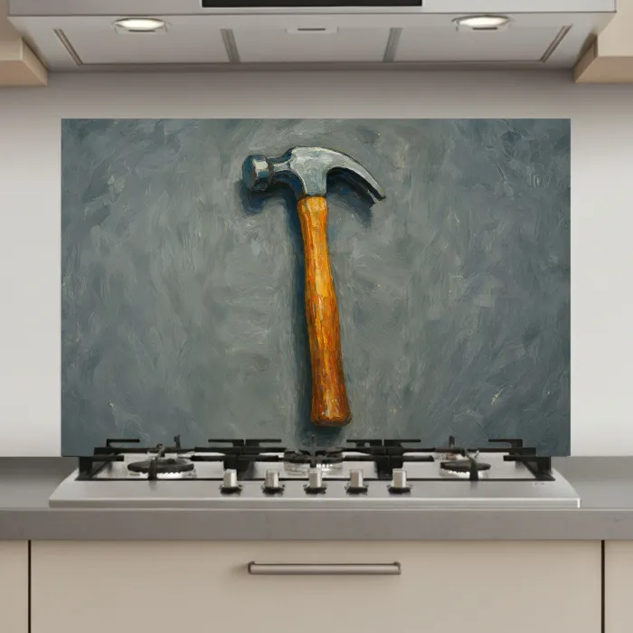 Hamer - Schilderij - Gereedschap keuken achterwand spatscherm klein -3d_website