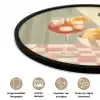 Citroenen - Glas - Tafelkleed - Geblokt Fotolijst rond zonder passe partout klein -closeup_NL