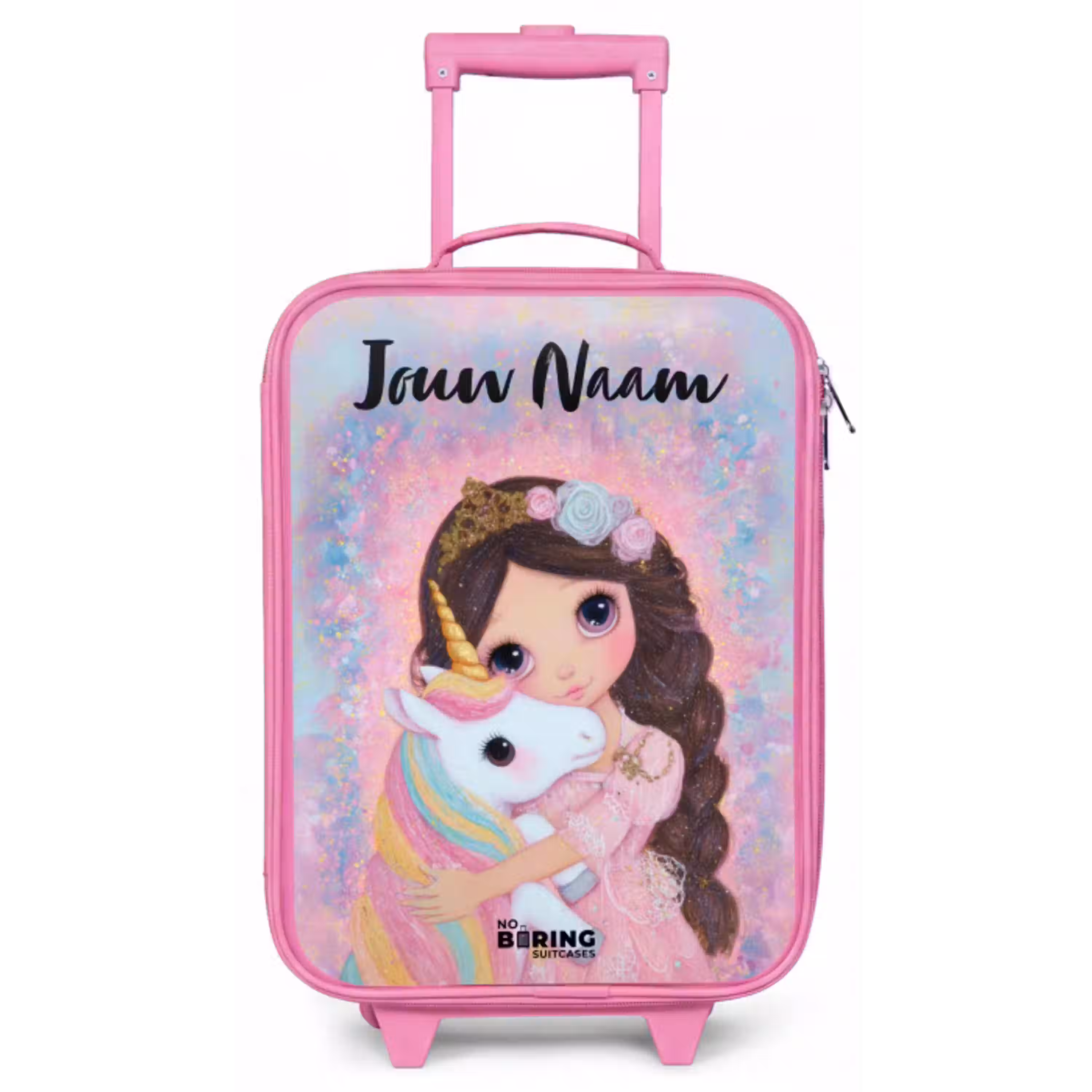 Meisje - Eenhoorn - Glitter Kinderkoffer - Roze klein -zz3dotto