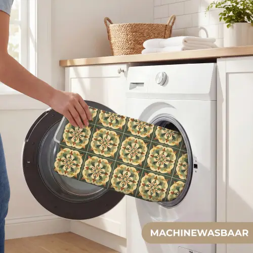 Ornament - Patroon - Groen WCmat klein 1009 -USP_WasbaarNL