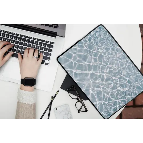 Water - Reflectie - Zonlicht laptophoes neopreen klein -bureau