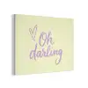 Oh darling - Geel - Hart PET vilt klein -3d
