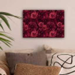 Dahlias - Bloemen - Rood canvas 2cm klein 34 -sfeer1