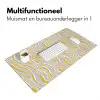 Zebra - Modern - Meerkleurig Muismat XXL klein 681 -sfeer4