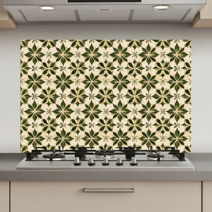Tegel - Dessin - Groen keuken achterwand spatscherm klein 900 -3d_website
