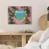 Hart - Zee - Muur PET vilt klein -sfeer3