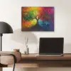 Boom - Kleurrijk - Modern - Abstract PET vilt klein -sfeer5
