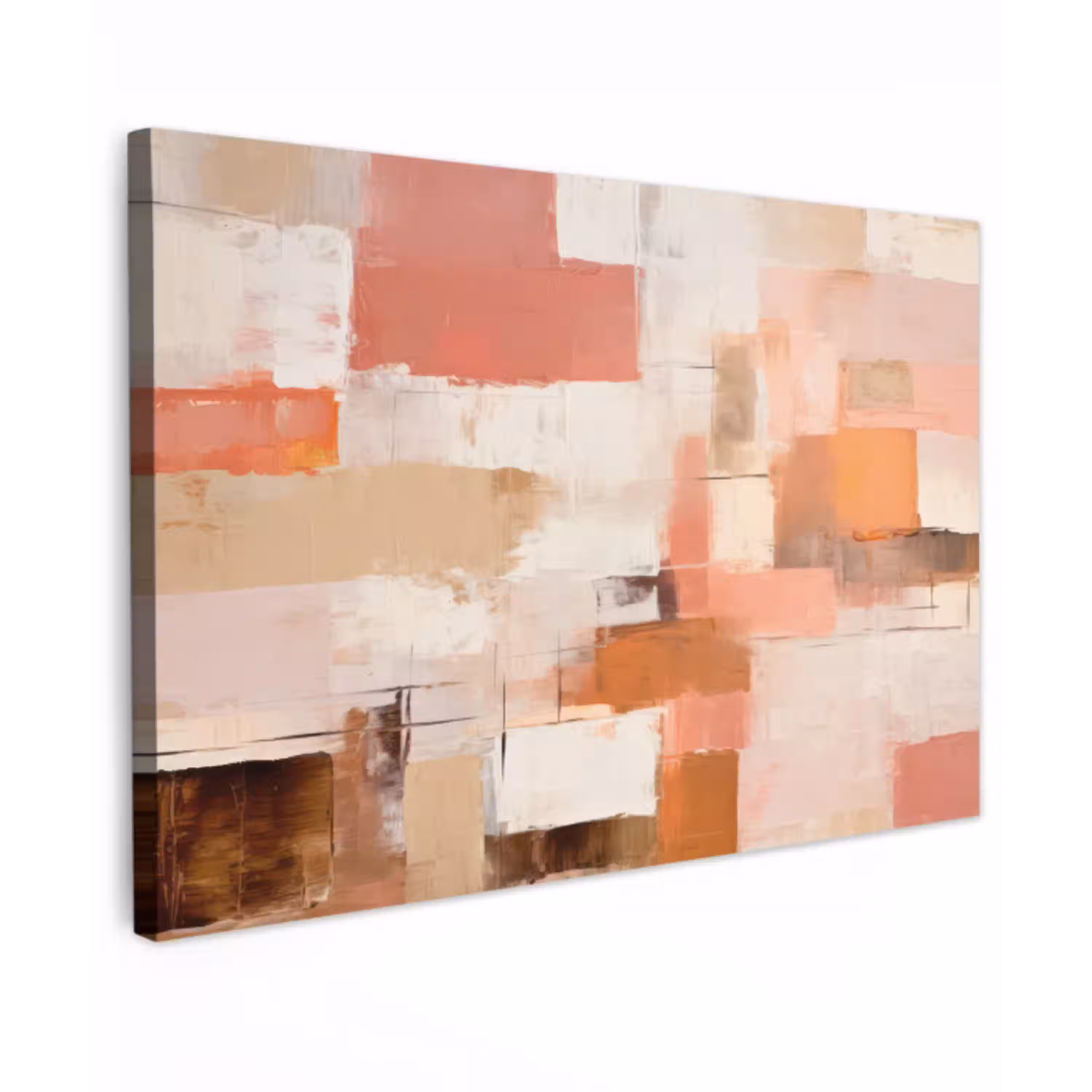 Kunst - Roze - Abstract canvas 2cm klein -z3d