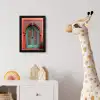 Lantaarn - Deur - Turquoise fotolijst zwart zonder passe partout klein -usfeer4_kinderkamer