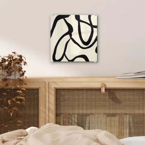 Abstract - Lijnen - Modern - Beige plexiglas 5mm klein -sfeer4