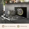 Sardines - Vissen - Rond - Zwart keuken achterwand spatscherm klein -usp_NL