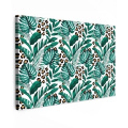 Bladeren - Tropisch - Jungle Tuinposter op houten frame 2 cm dik klein -3d
