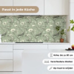 Klassiek - Botanisch - Groen keuken achterwand 2 middel 871 -sfeer4_DE
