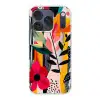 Bloemen - Bladeren - Abstract - Kleurrijk Telefoonhoesje iPhone 17 Pro klein -3d
