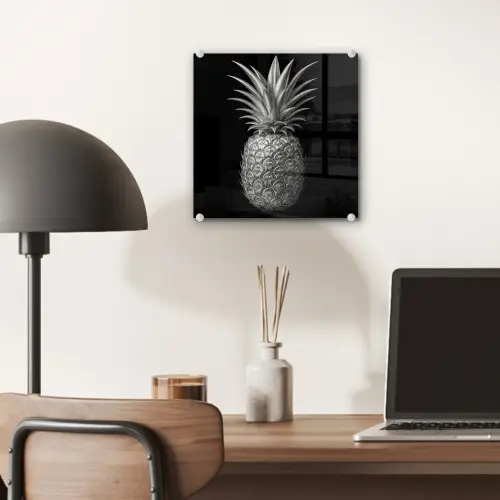 Ananas - Gedetailleerd - Bladeren plexiglas 5mm klein -sfeer6