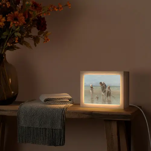 Oude meesters - Kunst - Kinderen der zee - Jozef Israëls Light Box met kabel (Tafellamp) klein -sfeer4