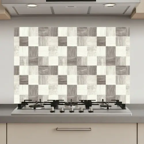 Patroon - Dambord - Houtnerf keuken achterwand spatscherm klein 900 -3d_website