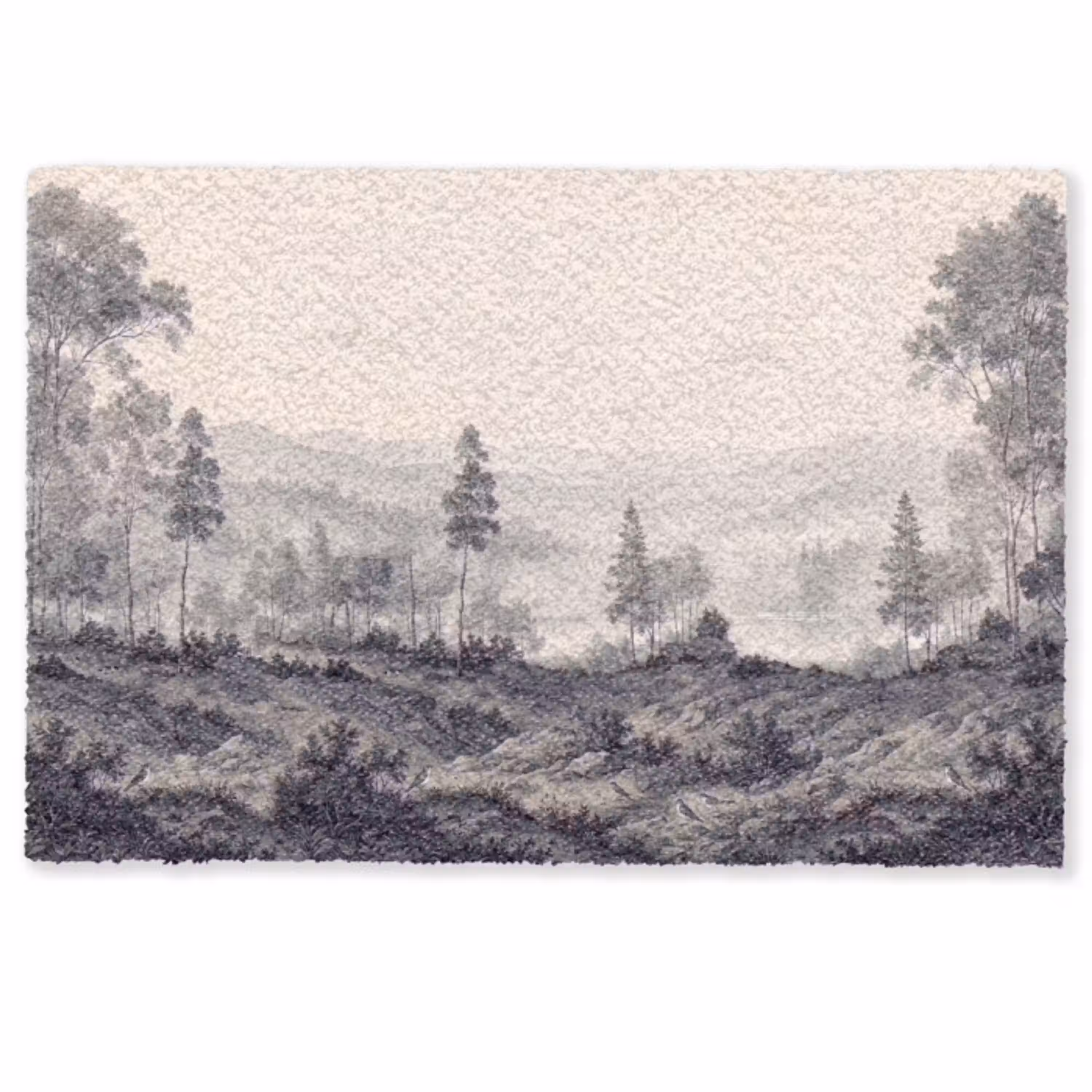 Mistig - Berglandschap - Illustratie Deurmat klein -zkaufland3d