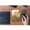 Hek - Natuur - Mist - Veld muismat rubber klein -toetsenbord