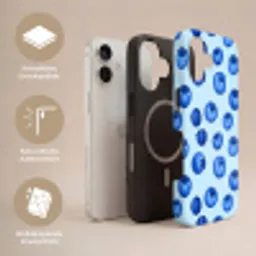 Bessen - Modern - Blauw Toughcase MagSafe Apple iPhone 17 klein 1017 -USP_Lagen_DE