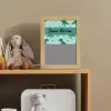 Dinosaurus - Blauw - Bladeren - Voetafdrukken Light Box met kabel (Kinderlampje) klein -sfeer2_kind
